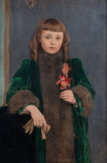Fernand Khnopff, Portrait of Yvonne Suys, 1890