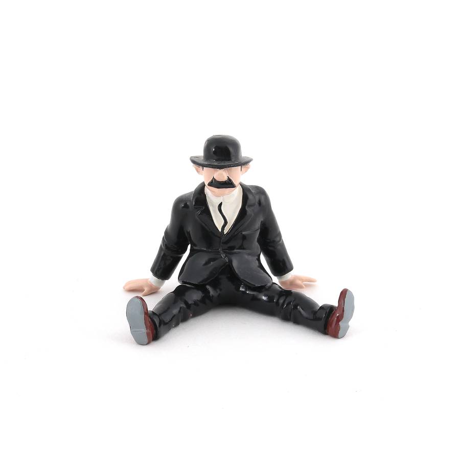 Figurine TINTIN chapeau haut de forme en plomb