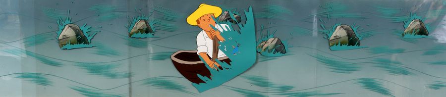 Hergé - (Studios) Tintin et Milou, mise en couleurs à la gouache